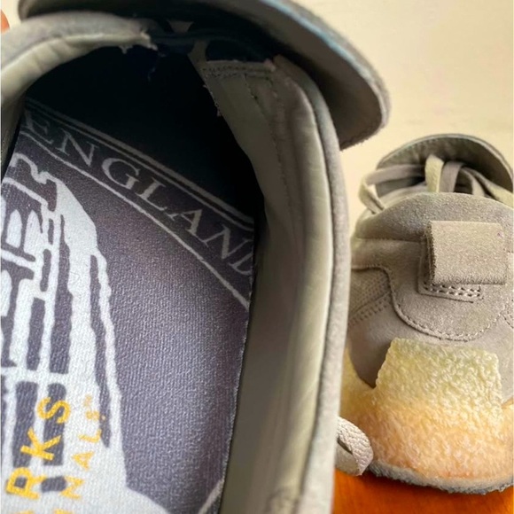 CLARKS Men’s Wallabee Grey Nubuck Suede Loafer Shoes | US 11.5 - Picture 7 of 7